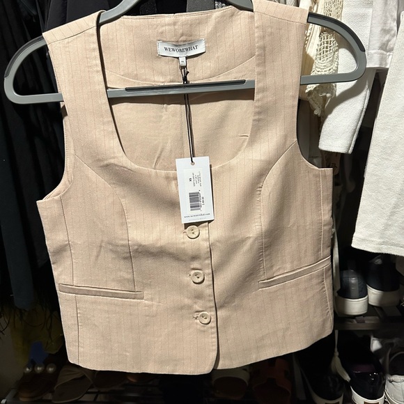 WeWoreWhat Scoop Tailored Vest in Safari Multi - New with tags - Picture 5 of 8